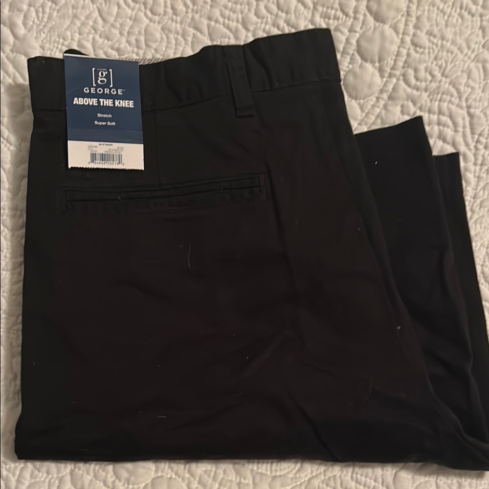 George Men's Black Shorts